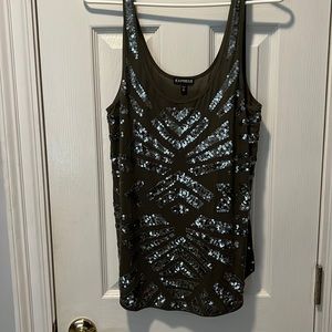 Express Sequin Tank Size M
